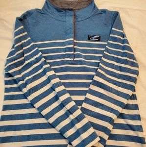 LL Bean Rugby Henley Pullover Long Sleeve